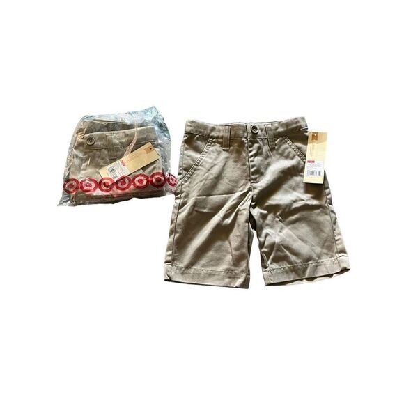 Two pair khaki school uniform shorts - Picture 3 of 3